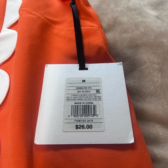 Victoria Beckham x Target Scallop Trim Orange and White Sleeveless Blouse L NWT - Picture 3 of 3